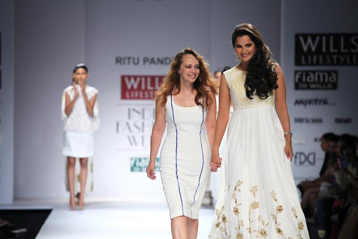 Sania Mirza walks for designer Ritu Pande at  WLIFW 