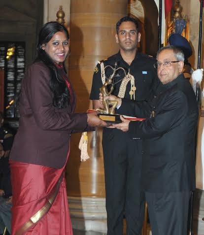 President confers National Sports Awards 