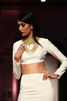 Nargis Fakhri walks for AZVA jewellery