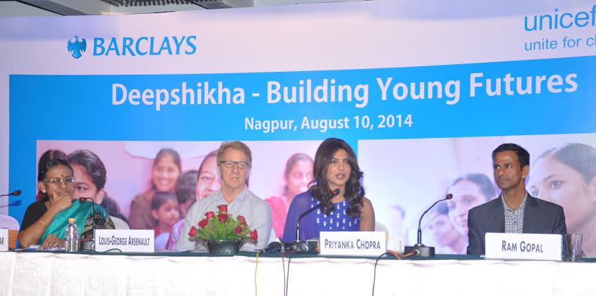 Priyanka Chopra inspires teenage girls to aim high with UNICEF