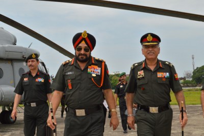 Bikram Singh visits Headquarters Eastern Command