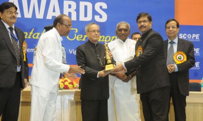 President of India presents SCOPE Meritorious Awards