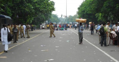 JU: TMCP holds rally in Kolkata