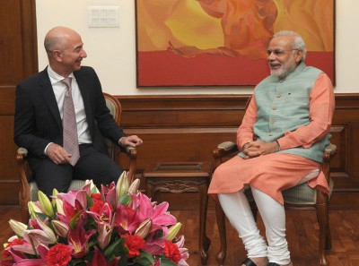 Amazon CEO calls on PM Modi