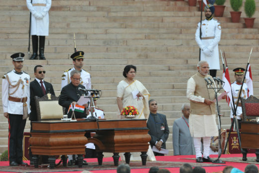 Narendra Modi takes oath as India's PM