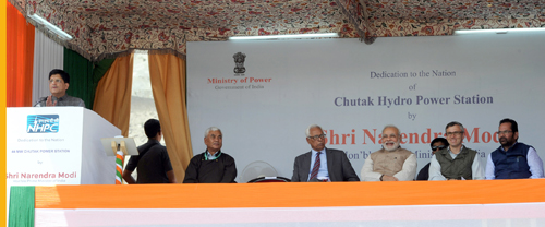 Shri Narendra Modi arrives at Kargil Airport