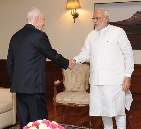 Simon Peres meets PM Modi