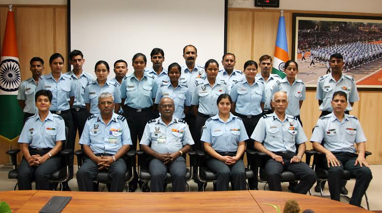 IAF all women cycle expedition team flagged in today 