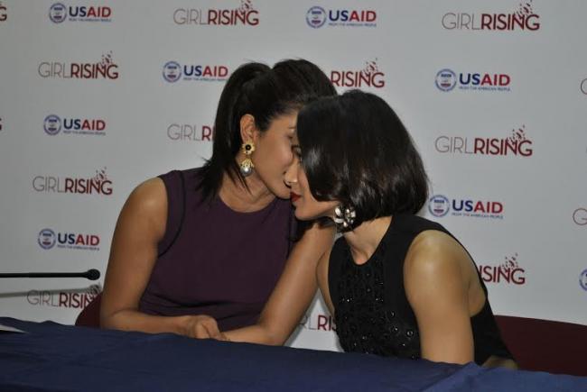 Priyanka, Freida support and promote Girl Rising