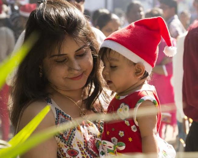 Christmas celebration at St. Paul's Cathedral in Kolkata