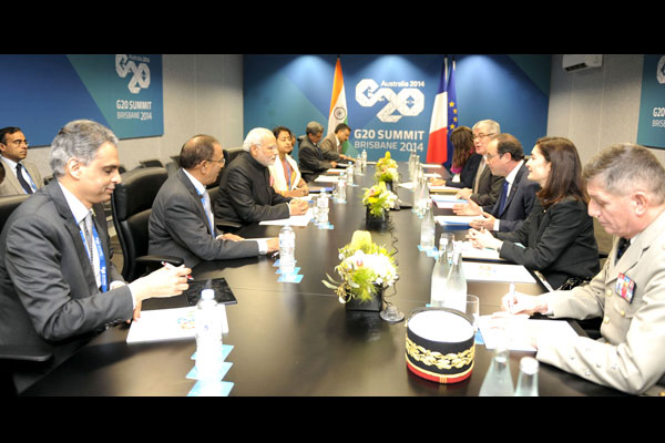 Modi with the other BRICS leaders ahead of G-20 Summit, in Brisbane