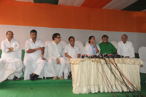 Mamata addresses media 