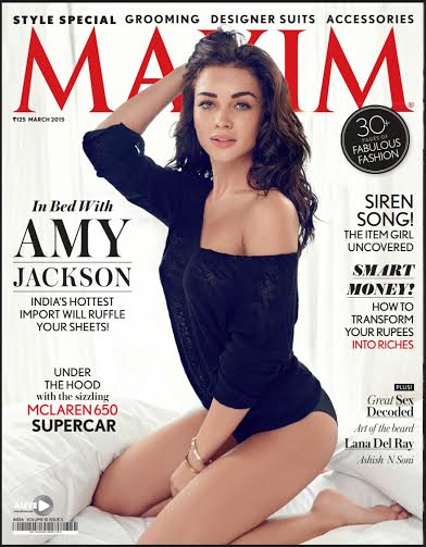 Amy sizzles on Maxim cover