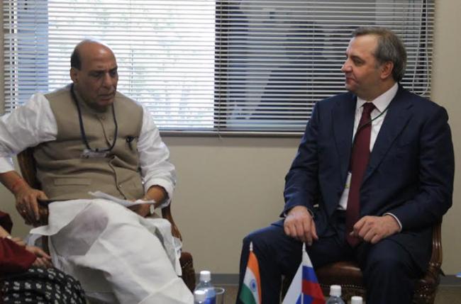 Singh  holds bilateral meeting with Ministers of Japan and Russia 