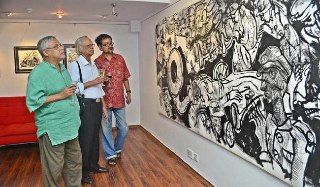 Gallery Sanskriti hosts exhibition of Ashoke Mullick, Nantu Behari Das' works