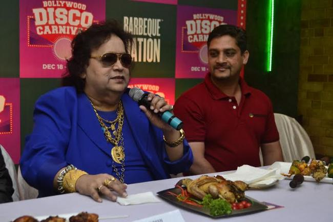 Bappi Lahiri rocks  Barbeque Nation