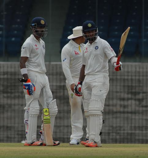 Rahul misses century, India A 221/6