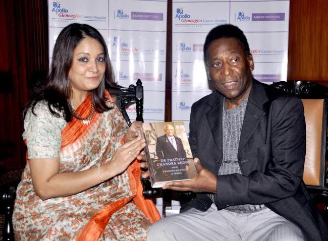 Pele inaugurates Leukemia Unit of Apollo Gleneagles Cancer Hospital in Kolkata
