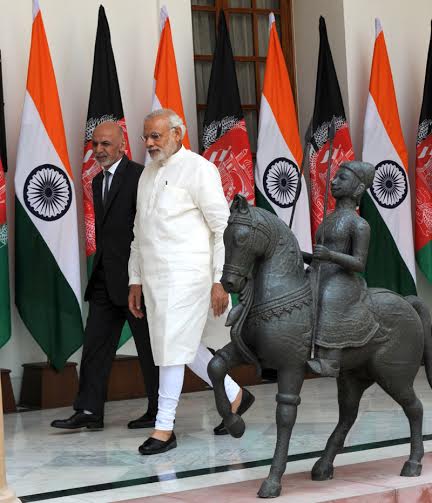 "India supports Ghani's  vision for peace and stability in Afghanistan"