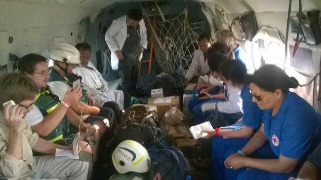 IAF continues to provide relief to stranded persons in quake hit Nepal