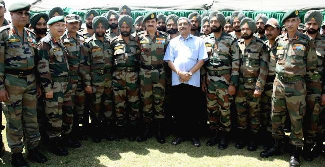 Defence Minister visits  Rajouri area