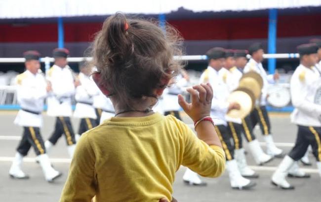 I-day rehearsal in Kolkata