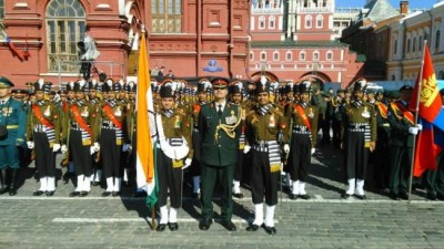 Indian Army contingent in Victory Day celebrations