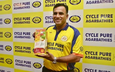 Cycle Pure Agarbathies MD Ranga addresses press in Kolkata