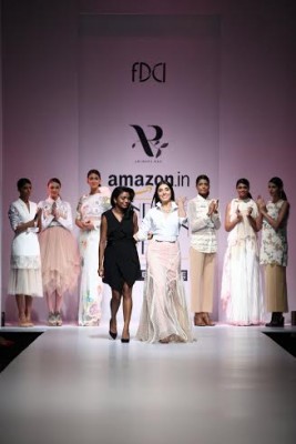 Pernia Qureshi walks ramp for Archana Rao at Amazon Fashion Week