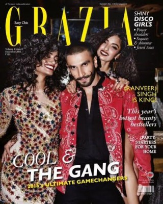 Ranveer Singh appears on Grazia India magazine cover
