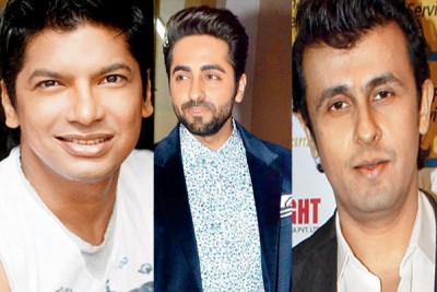 Ayushmann Khurrana, Sonu Nigam, Shaan turn the new host-dost