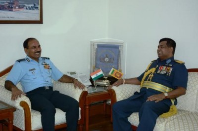 Sri Lankan Air Chief calls on Indian Air Chief