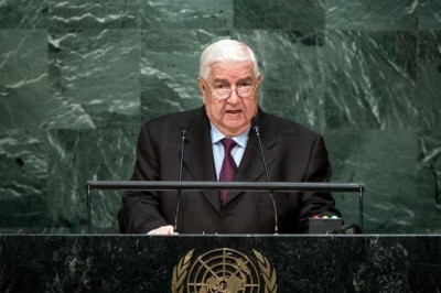 At UN, Syrian Minister criticizes world leaders for inaction against terrorism