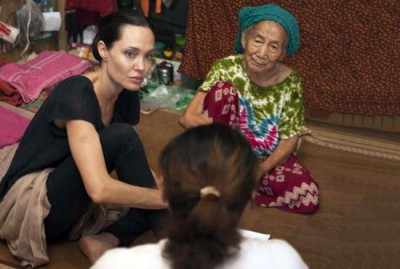 UN envoy Angelina Jolie visits displaced people in Myanmarâ€™s Kachin state