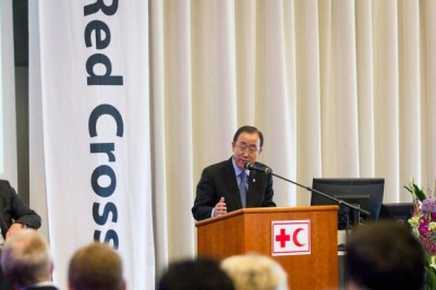 At Oslo forum, Ban warns capacity to meet humanitarian needs under 'unprecedented strain'