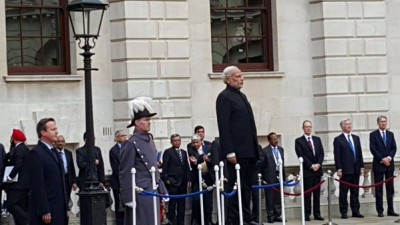Guard of Honour given to Narendra Modi in London