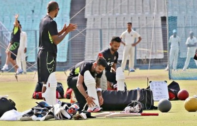 Indian team practice in Kolkata