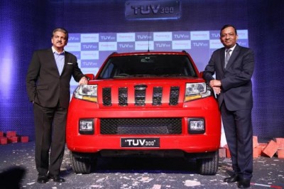 Mahindra launches blue SUV  TUV300