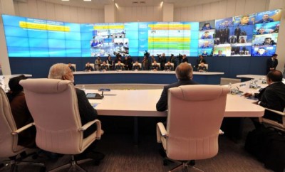 PM visits National Crisis Management Centre in Moscow