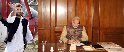 PM Modi wishes Rahul Gandhi on his 45th b'day