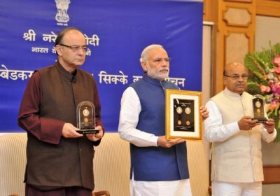 PM Modi releases commemorative coins on B.R. Ambedkar