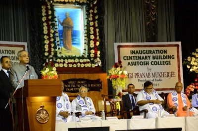 Pranab stresses on expansion of primary and higher education in India