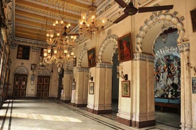 Durga Puja celebrations at Shovabazar Rajbari