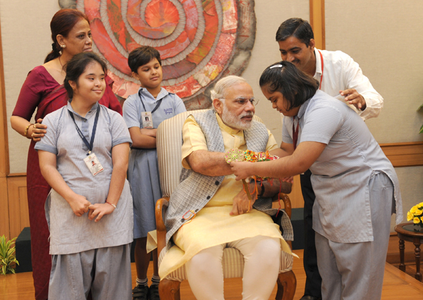 Narendra Modi, on the occasion of 'Raksha Bandhan'