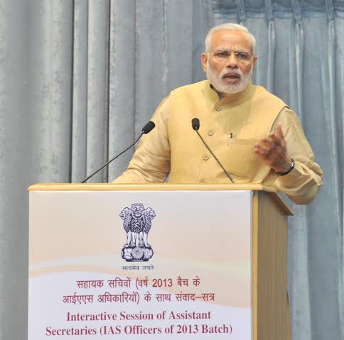  Narendra Modi being received by the Minister of State for Development of North Eastern Region