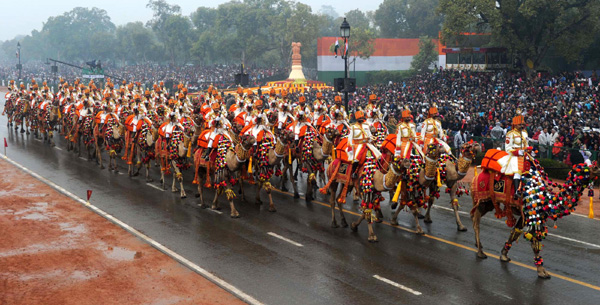 Rajpath during the 66th Republic Day Parade 2015