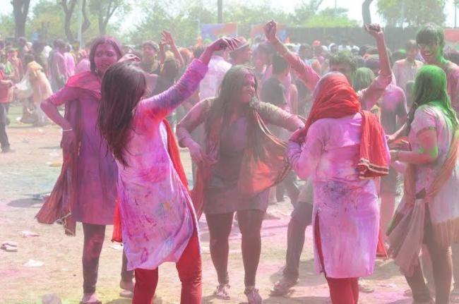 Kolkata's PC Chandra Gardens celebrates Holi