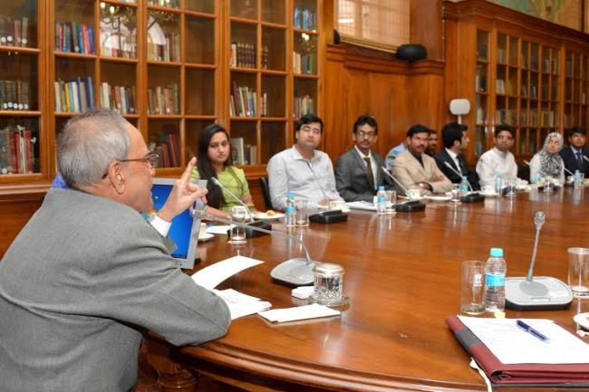 President meets NIT scholars 