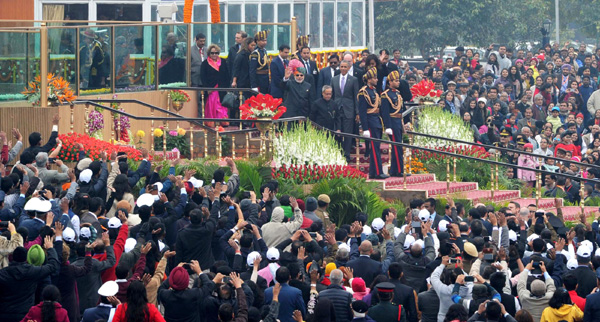 Rajpath during the 66th Republic Day Parade 2015