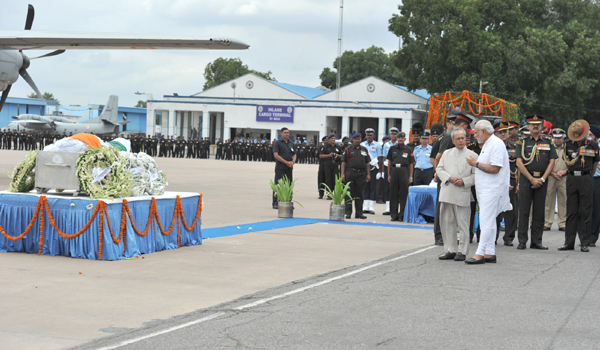  The mortal remains of the former President of India, Dr. A.P.J. Abdul Kalam